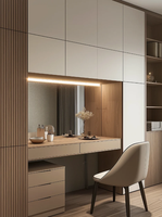 Table de Maquillage Moderne de Luxe en Bois pour Chambre d'Hôtel et Appartement