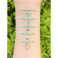 Bracelet avec breloques CZ, nouveau design CH-CKT0781, bracelet tendance avec pendentif croix CZ, bracelet ajustable, vente en gros de bijoux.