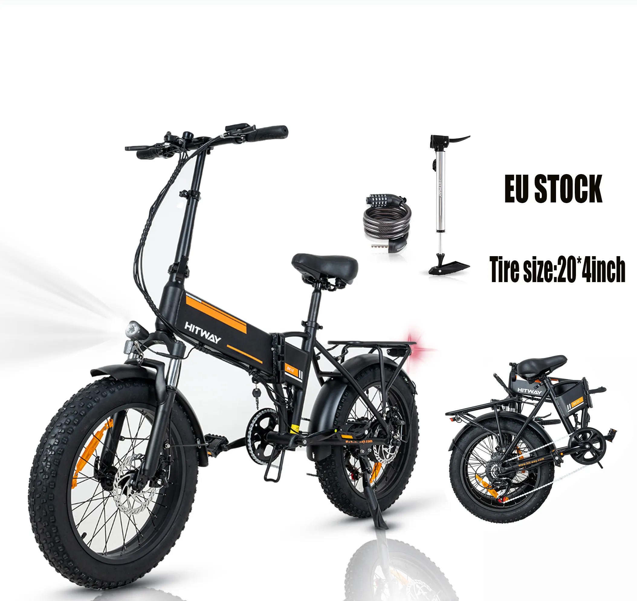 新着EU倉庫20x4インチe自転車ファットタイヤサイズホイール全地形e自転車リチウム電池電動自転車