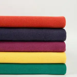 Hoa Hữu Cơ Pháp Fleece Terry Fleck Vải Dệt Kim Bông Vải Tước 320 Gsm Giá Polyester Cvc