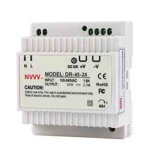 Fuente de Alimentación Conmutada de Riel Din, Fuente de Alimentación Industrial de 24V CA a CC, 45W, Smps, 12VCC, para Industrial, para Industrial, de 24V, CA, CC - Product Image 1