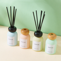 Diffuseur de parfum sans flamme DIY avec couvercle de bouteille d'aromathérapie écologique coloré, fleurs séchées, vide, marque OEM, fabriqué en Chine, pour la maison et l'intérieur