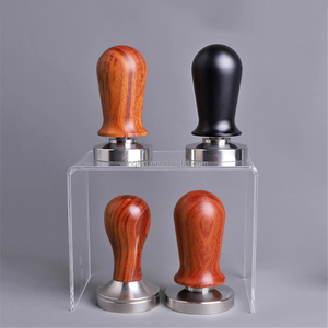 ที่ได้รับการปรับเทียบเอสเปรสโซกาแฟ Tamper 30lb ฤดูใบไม้ผลิโหลดยืดหยุ่นกาแฟ Tamper อลูมิเนียม/ไม้สแตนเลสสตีลค้อน - Product Image 6