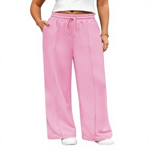 Custom Printed Women Baggy Sweatpants Oversized Relaxed Fit Fleece <b>Trousers</b> Ladies Mid Waist Casual Street Wear Baggy Sweatpants - Product Image 3