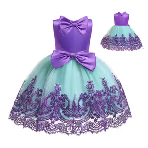 थोक बच्चों के कपड़े बेबी फ़्लफ़ी प्रिंसेस ड्रेस चिल्ड्रन मेश ड्रेस लड़कियों की ग्रीष्मकालीन बेबी 2024 नई ड्रेस