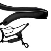Sangle de cou pour saxophone en cuir véritable XC02, réglable, pour la distribution du poids