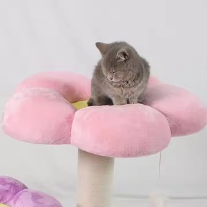 Custom Flower <strong>Cat</strong> Tree and Scratcher <strong>Large</strong> <strong>Cat</strong> <strong>Tower</strong> Scratching Posts Tall <strong>Cat</strong> Tree With Perches <strong>for</strong> Play - Product Image 3