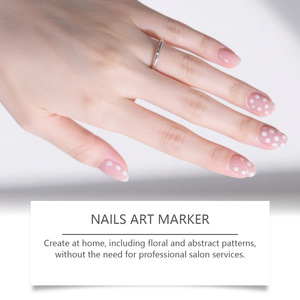 Stylo à ongles DIY à pointe fine 0,5 mm, pinceau liner pour gel, séchage rapide, imperméable, outil de décoration pour manucure - Product Image 6