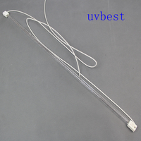 Ampoules halogènes de catégorie IR à ondes courtes de tube de lampe de chauffage infrarouge de tête en céramique transparente de puissance élevée
