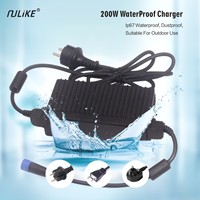 Chargeur de batterie intelligent IP67 PD personnalisé en usine pour tondeuse à gazon, robot de nettoyage de piscine, chargeur étanche AC/DC