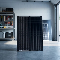 Panneau solaire rigide en verre noir de 50 watts, 12V, hors réseau, petit module pour caravane, chariot de golf