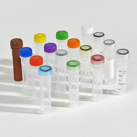 Microtubes médicaux AMNGENT en PP avec bouchon à vis, étanches, cryogéniques, sécurisés, 0,5 ml / 1 ml / 2 ml, tubes de classe VI USP