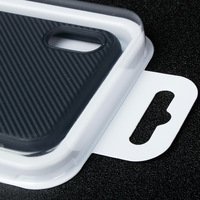 Étui de téléphone portable en carton à fenêtre transparente, boîte d'emballage magnétique pour iphone 7 8 X