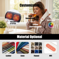Almohada de Masaje Eléctrico de Tejido Profundo, Inalámbrica, Recargable, Portátil, para el Hogar y la Oficina, Masajeador Térmico para Cuello y Hombros