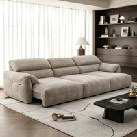 Canapé inclinable modulaire VOXHOME avec repose-pieds extensible, convertible en fauteuil lounge, meubles de salon
