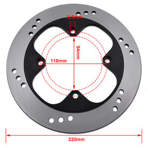 จานเบรกหลังมอเตอร์ไซค์ขนาด 220 มม. สำหรับ <span class=keywords><strong>Honda</strong></span> <span class=keywords><strong>VFR400</strong></span> NC30 RVF400 R NSR250RR ขายดี - Product Image 3