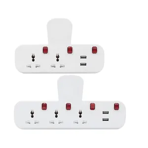 OSWELL USB 2 3 Way Wall Multi Power Adapter Plug Socket Supplier