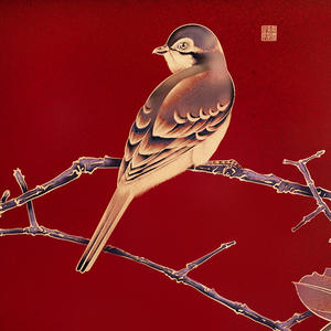 Pannello Idraulico Zen Crabapple in Ottone con Coperchio Ribaltabile <span class=keywords><strong>per</strong></span> Scatola Elettrica, Decorazione Murale in Stile Cinese Antico con Cornice in Legno Massello - Product Image 5