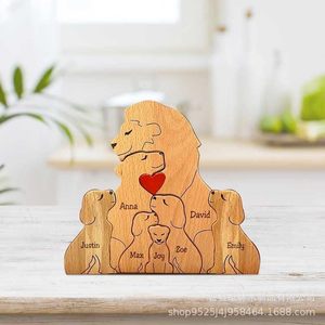 ของขวัญตัวต่อไม้ลายสิงโตซิมบ้า ชุดครอบครัว งานฝีมือไม้ DIY สำหรับวันครบรอบ ขายดีข้ามพรมแดน - Product Image 3