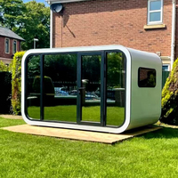 20ft 40ft Studio pod Apple cabin House Prefab House glamping pod cabin Extensible House Sliding pod
