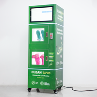 Machine de nettoyage à vapeur double compartiment commerciale pour chaussures, avec UV, laveuse-sécheuse et dispositif de brossage, 220V