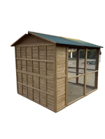 Vente de stock de 24 nichoirs écologiques en bois pour oiseaux avec porte coulissante horizontale pour usage extérieur