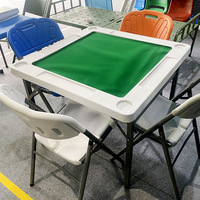 Tables et chaises de mahjong pliantes portables en plastique japonaises pour événements, jeux de patio, meubles de restaurant, vente chaude