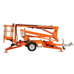 ट्रेलर माउंटेड बूम लिफ्ट के पीछे निर्माण और रखरखाव के लिए टेलीस्कोपिक स्पाइडर मैन लिफ्ट - Product Image 4