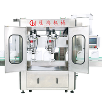 Machine de capsulage et de fermeture automatique, pour capsulage de bouteilles en plastique, avec type de suivi, vis, trieuse de couvercles en plastique