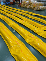 Bâches flottantes anti-pollution en tissu PVC imperméable (non absorbant) résistant aux UV pour la lutte contre les déversements d'hydrocarbures dans les rivières, canaux et barrages
