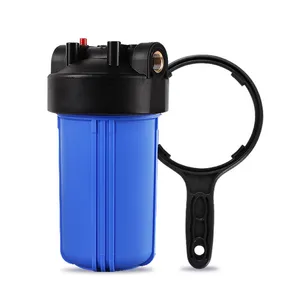 Ev içme için ev kullanımı için 10 "su büyük mavi şeffaf filtre kartuşu ön filtre