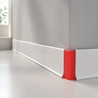 Plinthe autocollante moderne en PVC, flexible, étanche, pour la finition mur-plancher dans les hôtels, salles de bain et cuisines