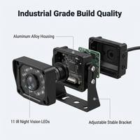Cámara Exterior para Vehículo HD AHD 1080P 25fps, Pantalla Dividida, Antichoque, Antivaho, Bajo Consumo, DC 12V, para Camiones