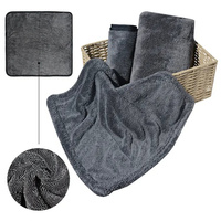 Serviette à boucles torsadées épaissie, lavable en machine, inaltérable, faible MOQ, pour le nettoyage quotidien intérieur et extérieur de la voiture familiale