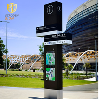 Panneau LED Chevron pour Zones de Chantier, Flèche Directionnelle Lumineuse Clignotante, Avertissement, Matériau Acrylique, Boîte Lumineuse Publicitaire