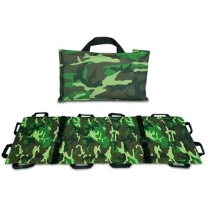 Camilla suave plegable portátil, 12 asas, Ayuda de nailon para pacientes para el hogar, lugares deportivos, Camping familiar, senderismo, seguridad para supervivencia - Product Image 5