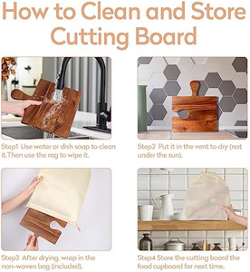 Grand plateau de service à fromage en bois d'acacia, plateau à charcuterie en bois découpé en puzzle pour recevoir, plateau à fromage en acacia - Product Image 5