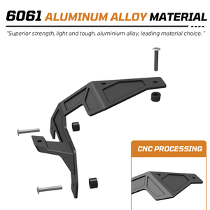 Off-road thanh ánh sáng chân đế kép một trụ cột ánh sáng kính chắn gió LED ánh sáng gắn chân đế cho Jeep Wrangler JL Đấu sĩ JT 18-23 - Product Image 4