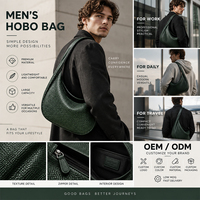 Sac bandoulière homme OEM ODM avec logo à motif lettres, léger et souple, sac à bandoulière de créateur, sac minimaliste décontracté pour le quotidien