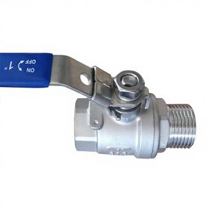 1000wog 2 vie 2 pezzi valvola a sfera porta completa maschio femmina avvitato valvola a sfera da 1/2 "in acciaio inossidabile - Product Image 3