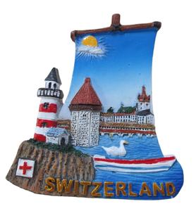 Polyresin World City Souvenir 3D Imán de nevera Decoración Souvenirs Venta al por mayor Resina Europa ESCULTURA Náutica Xiamen Port CN;FUJ - Product Image 2