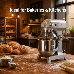 Amasadora de Espiral Comercial de 10L, Mezcladora de Alimentos de Alta Resistencia, Amasadora de Masa de 500W, Batidora Profesional de Pedestal para Panadería - Product Image 6