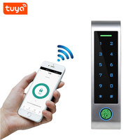 Pengontrol Akses RFID Input Output Wiegand, Keypad TouchKey, Kontrol Akses Kartu Sidik Jari PIN dengan Aplikasi Tuya WiFi Anti-vandal