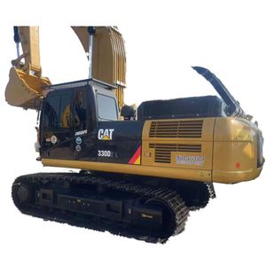 Excavatrice sur chenilles d'occasion CAT 330D, 30 tonnes, Caterpillar 330D 330D2L, avec accessoire tarière certifié CE, également compatible CAT 320D - Product Image 1