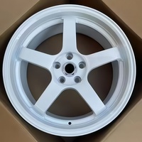 Rines HZH de Aleación de Aluminio Forjado de 18, 19 y 20 Pulgadas, 5x114.3, Blancos Brillantes, para Ford Mustang GT S550 S197, Rines de Aleación Personalizados Premium