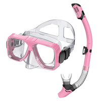 Masque de plongée en apnée pour adulte réglable Double lentille Anti-buée lentille en verre trempé matériau en gel de silice liquide étanche