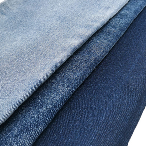 10.2 औंस शुद्ध कपास डेनिम फैब10o16/70 डी टी टी सफेद बुना हुआ नीला खिंचाव कपड़े जैकेट के लिए कपड़े - Product Image 4