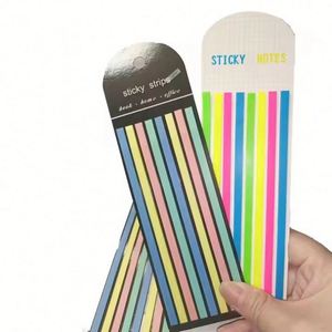 สติ๊กเกอร์ดัชนีโปร่งใส 12 สี 160 แผ่น/แผ่น แบบมีกาวในตัว สำหรับนักเรียน อุปกรณ์เครื่องเขียนสำหรับโรงเรียน - Product Image 4