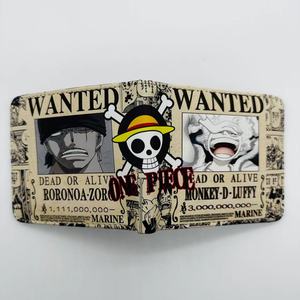 Portefeuille court en PU de haute qualité avec fermeture éclair, <span class=keywords><strong>73</strong></span> designs, pour les fans de l'anime Luffy, en cadeau - Product Image 3