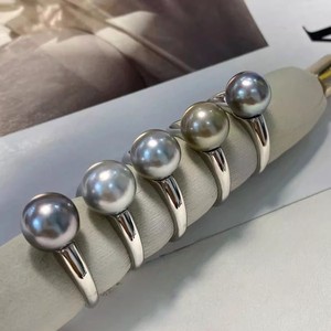 10697 DIY Pearl Accessories S925 Silver <b>Ring</b> with Empty Support Multiple Beads Silver Jewelry <b>Set</b> <b>for</b> <b>Women</b> 3-7mm - Product Image 1